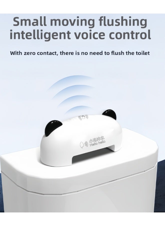 Voice Activated Automatic Toilet Flushes Adapter, 2000mAh Battery Powered, Water Saving ABS Materials for Modern Bathrooms Smarted Voice Controlled Bidet Flushers (RXD-flusher) - Image 1